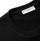 Givenchy - Logo-Appliquéd Loopback Cotton-Jersey Sweatshirt - Black