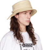 Jacquemus Beige 'Le Bob Mentalo' Bucket Hat
