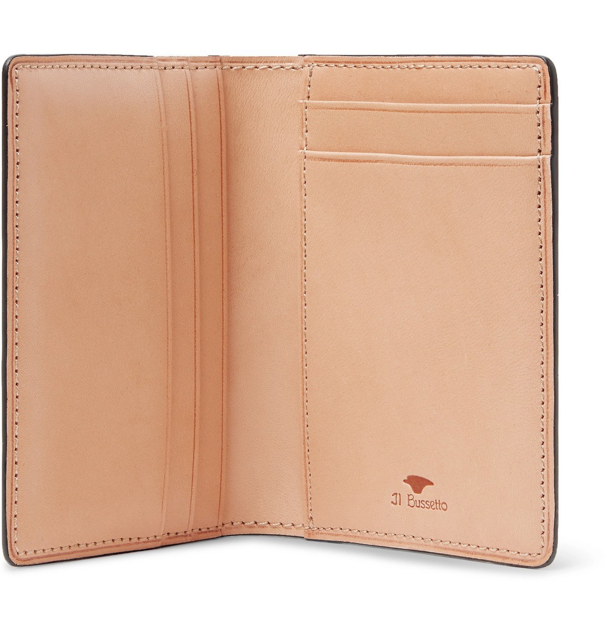 Il Bussetto - Polished-Leather Bifold Cardholder - Green