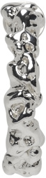 Faris SSENSE Exclusive Silver Roca Loop Hoop Earrings