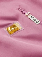 Abc. 123. - Logo-Appliquéd Embroidered Jersey Zip-Up Sweatshirt - Burgundy