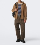 Moncler Bouclé wool-blend zip-up hoodie