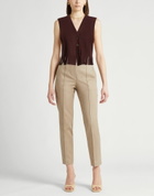 Forte_forte Womens Tailored Vest Chocolate in Brown