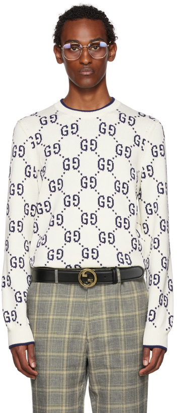 Photo: Gucci Off-White GG Intarsia Sweater