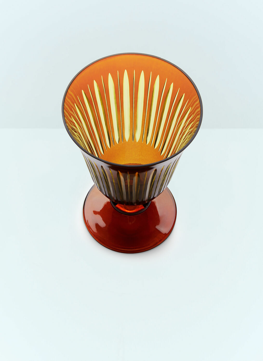 L'Objet Set Of Four Prism Wine Glasses