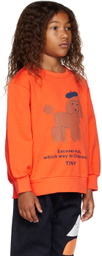 TINYCOTTONS Kids Orange Tiny Poodle Sweatshirt