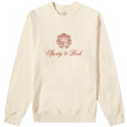 END. x Sporty & Rich Milano Crest Crew Sweat in Cream/Red