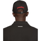 Dsquared2 Black Gabardine Kick Ass Cap