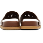AMIRI Tan MA Leather Pool Slides