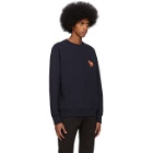 PS by Paul Smith Navy Embroidered Zebra Sweatshirt