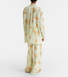 McQueen Floral wide-leg pants