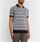 PS Paul Smith - Contrast-Trimmed Cotton-Blend Jacquard Polo Shirt - Black