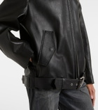 Acne Studios Oversized leather biker jacket