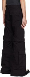 Balenciaga Black Flared Cargo Pants