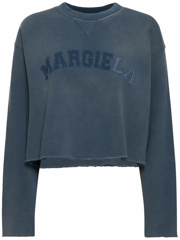 Photo: MAISON MARGIELA - Logo Faded Cotton Sweatshirt