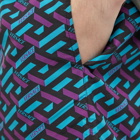 Versace Men's Geometric Print Swim Short in Blue/Purple
