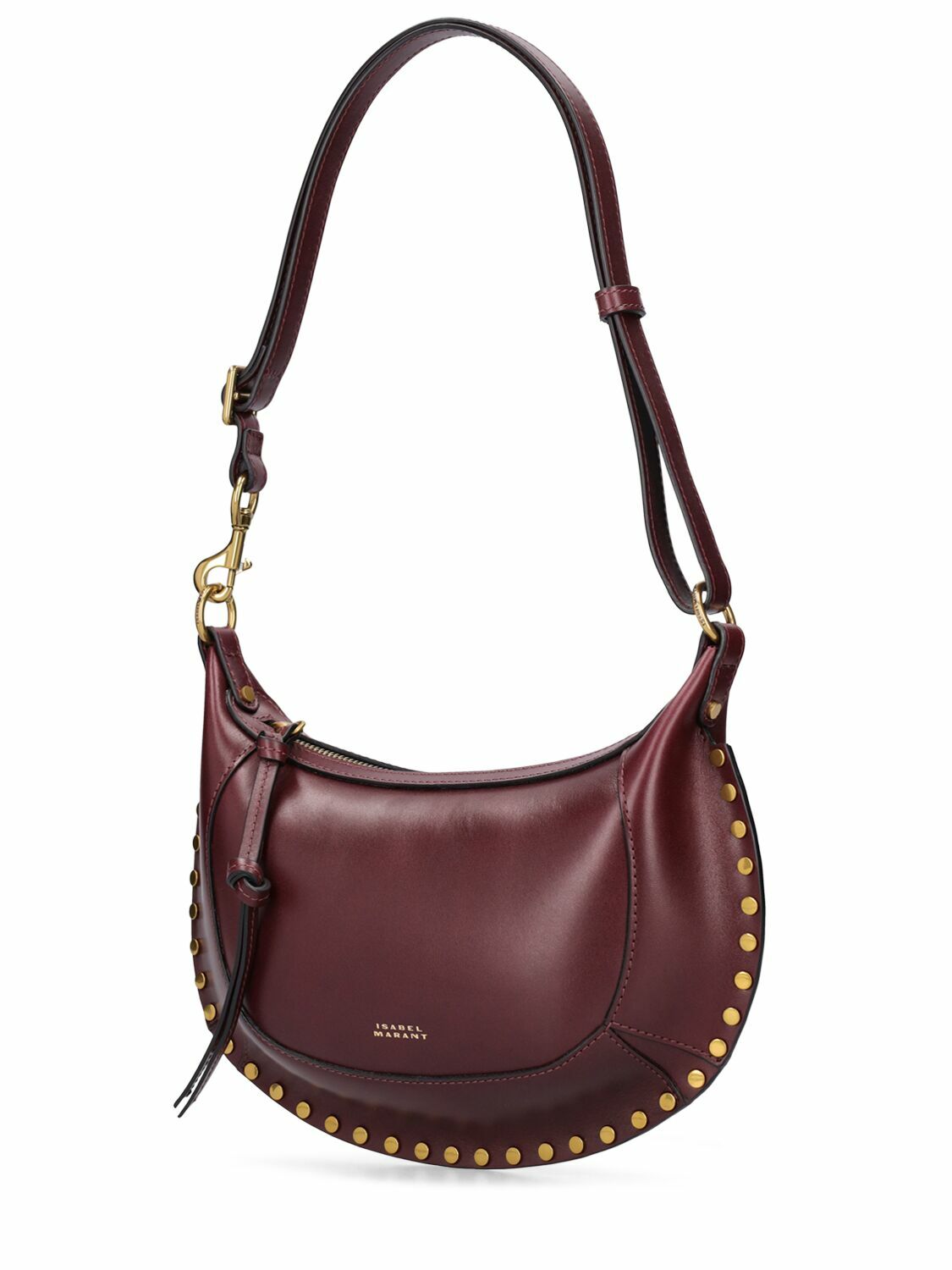 ISABEL MARANT Oskan Moon Studded Leather Shoulder Bag