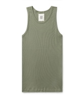 Hemen Biarritz - Ribbed Cotton Tank Top - Green