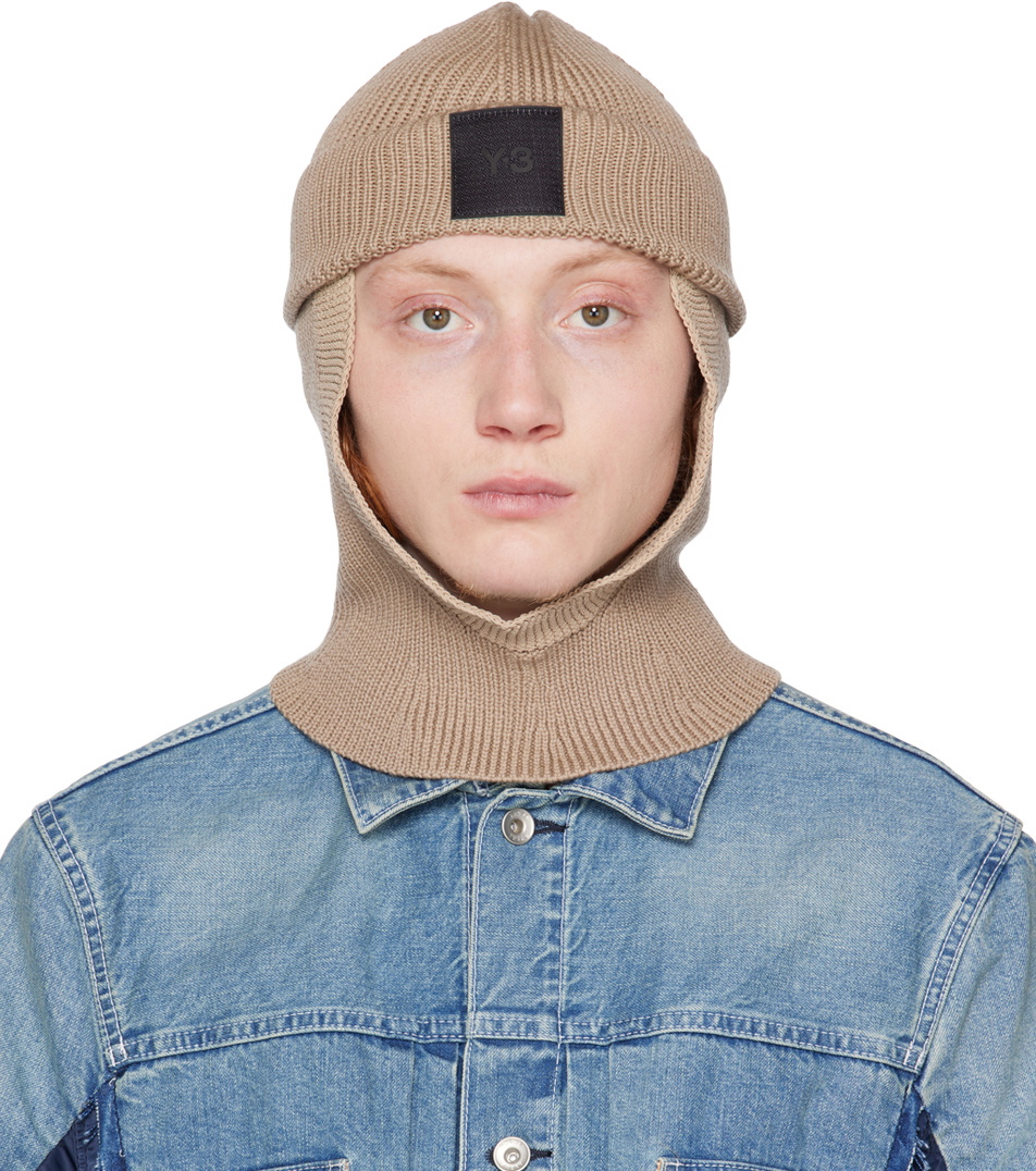 Y-3 Beige Icon Balaclava