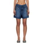 Marc Jacobs Blue Grommet Denim Shorts