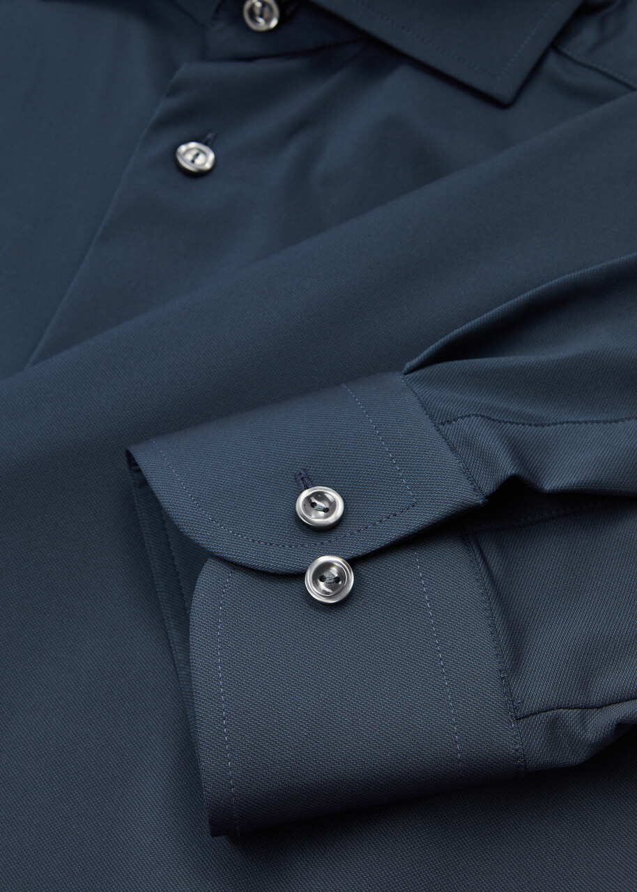 Eton Stretch-jersey Shirt Navy