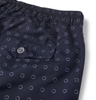 Officine Generale - Roman Mid-Length Printed Swim Shorts - Navy