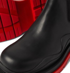 Bottega Veneta - Exaggerated-Sole Leather Chelsea Boots - Black