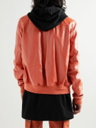 Rick Owens - Leather Bomber Jacket - Orange