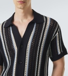 Frescobol Carioca Pinto crochet striped cotton shirt
