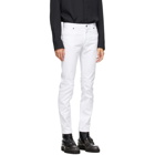 Fendi White Joshua Vides Edition Skinny Jeans