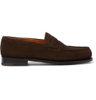 J.M. Weston - 180 The Moccasin Suede Loafers - Brown