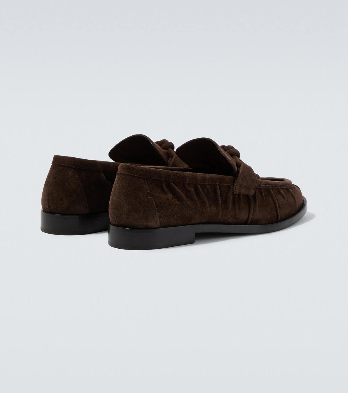 Bottega Veneta Astaire Knot suede loafers