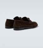 Bottega Veneta Astaire Knot suede loafers