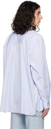 Camiel Fortgens White & Blue Pocket Shirt