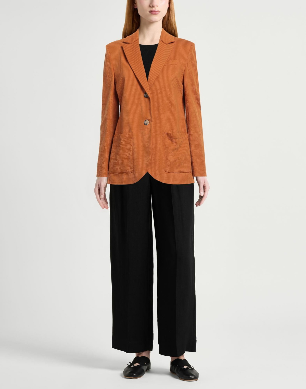 Harris Wharf London Womens Blazer in Rust