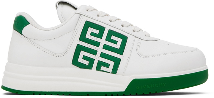 Photo: Givenchy White & Green G4 Sneakers