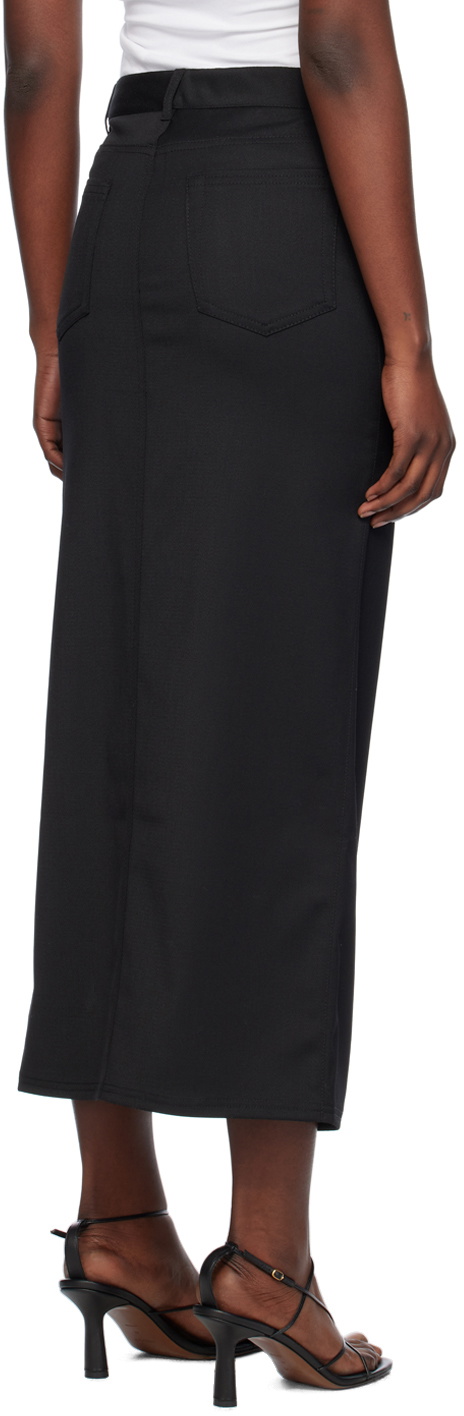 Filippa K Black Five-Pocket Maxi Skirt