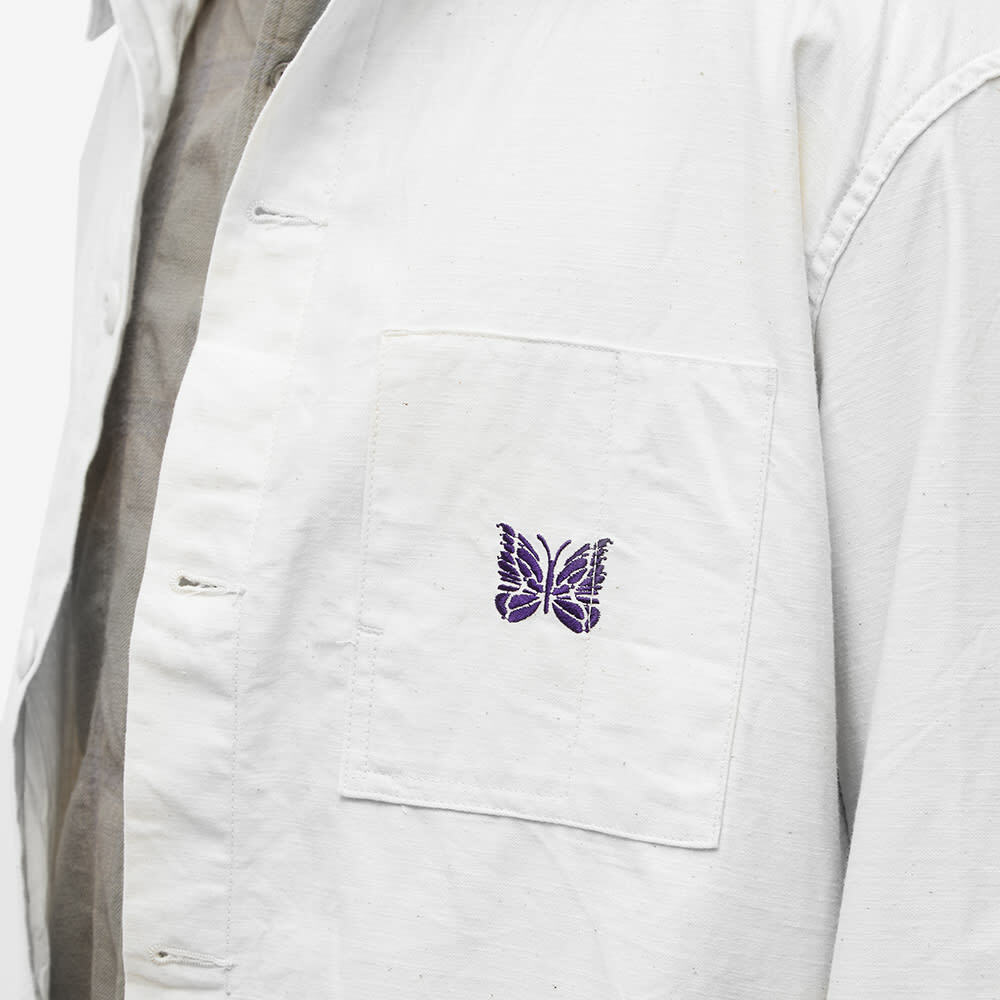 Needles Men's D.N. Coverall Jacket in White Needles