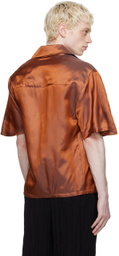 Bianca Saunders Orange Gathered Shirt