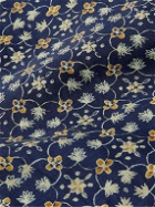 Orlebar Brown - Hibbert Camp-Collar Floral-Print Linen-Blend Shirt - Blue