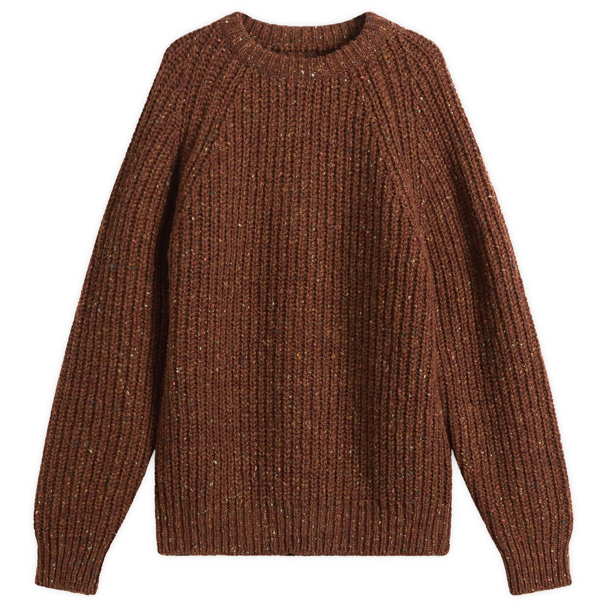 Howlin by Morrison Men's Howlin' Taste Of The Future Rib Crew Neck Jumper in Mars
