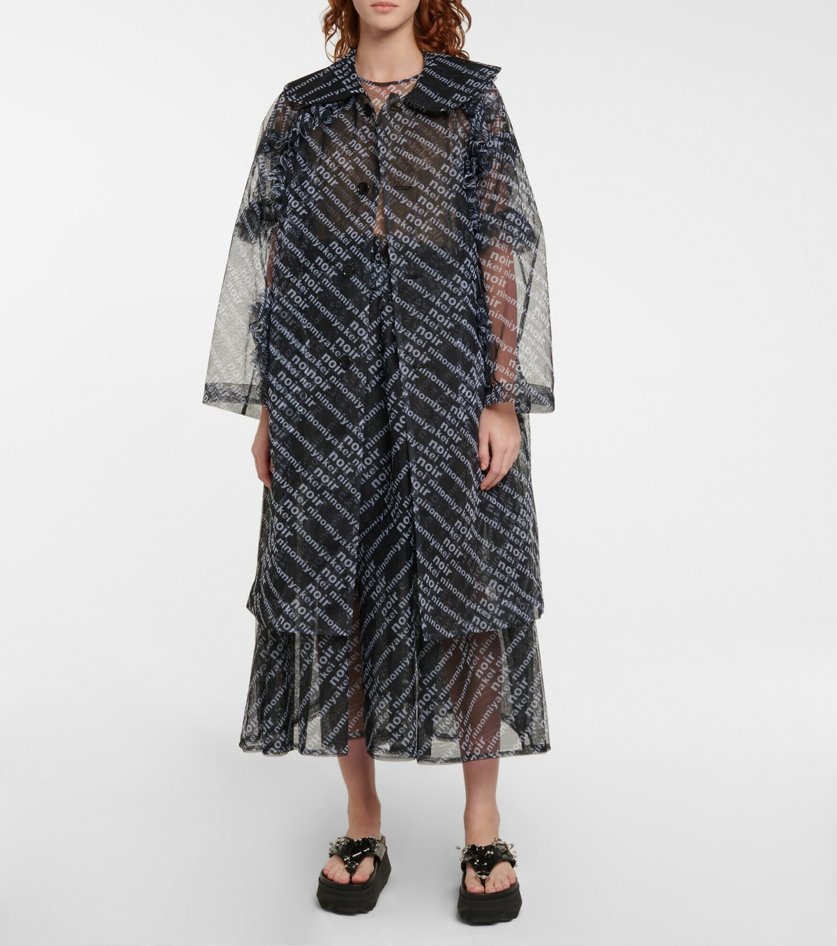 Noir Kei Ninomiya - Mesh coat Noir Kei Ninomiya
