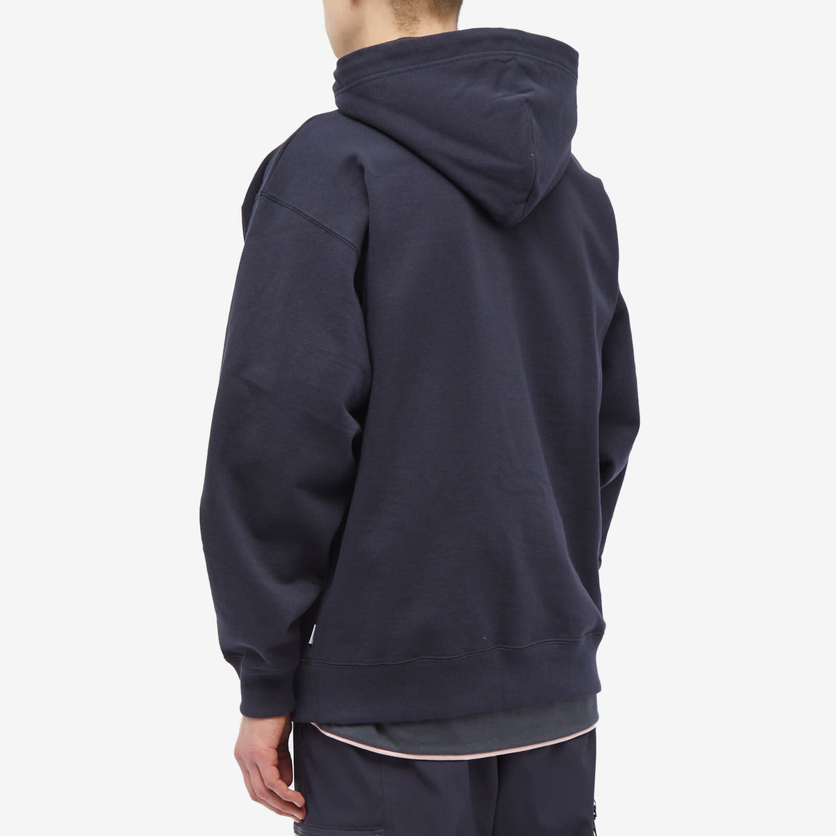 WTAPS Men's Design 01 WTA Popover Hoodie in Navy WTAPS