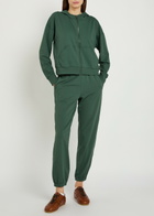 Vuori Halo Modern Hooded Stretch-jersey Sweatshirt Green
