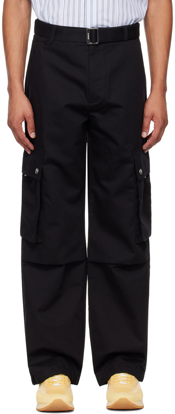 JACQUEMUS Black La Casa 'Le cargo' Cargo Pants Jacquemus