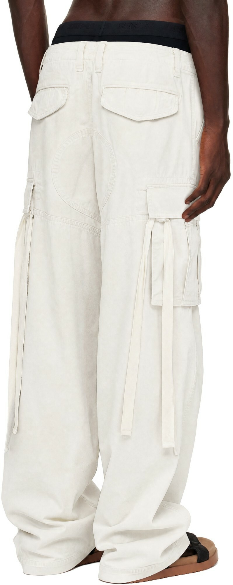 Raimundo Langlois Off-White Double Fly Cargo Pants