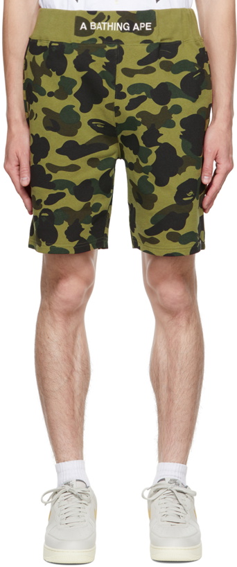 Photo: BAPE Green Camo Shorts
