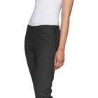 6397 Grey Piped Pull-On Trousers