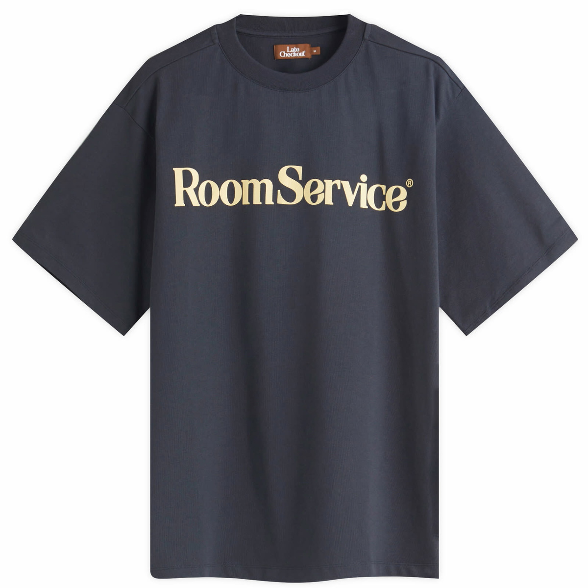 Late Checkout Men's Room Service T-Shirt in Navy
