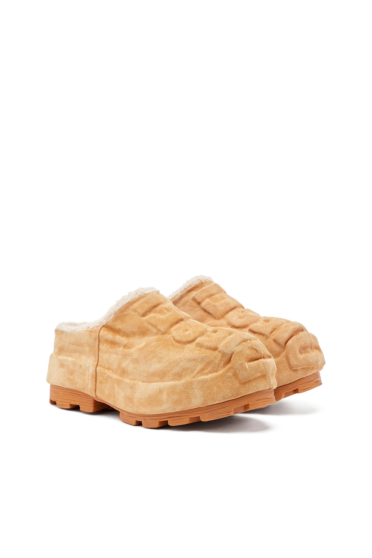 Diesel D-Hammer-Suede mules with embossed logo - Lace Ups and